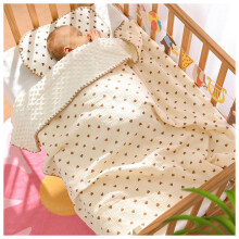 Babydecke mit gepunkteter Rückseite, niedlicher