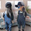 Kinder-Overall, lang, verstellbare Träger, 11