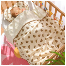 Babydecke mit gepunkteter Rückseite, niedlicher