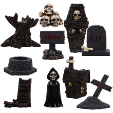 30 Mini Figuren Halloween Statuen Dekorationen