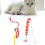 2Stk Katzen-Streichelband Mit Glöckchen Bewegungstraining 6