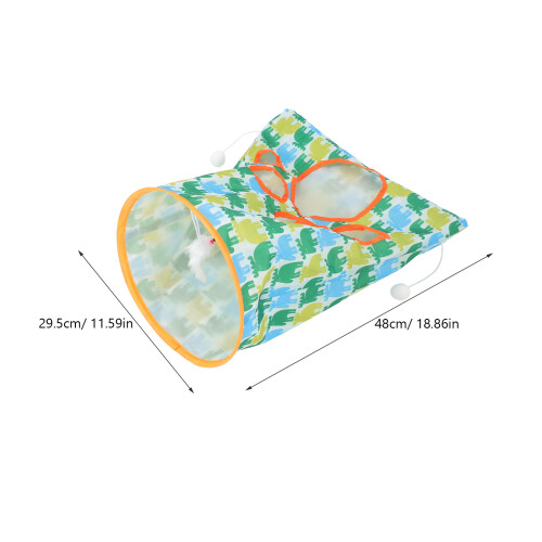 Cat Tunnel Bag Für Indoor Mit Plüschkugel 2