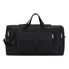 Fitness Bag 60x31x24cm Waterproof Oxford Construction Duffel Gym Bag Black for Fitness Yoga Camping Daily Use