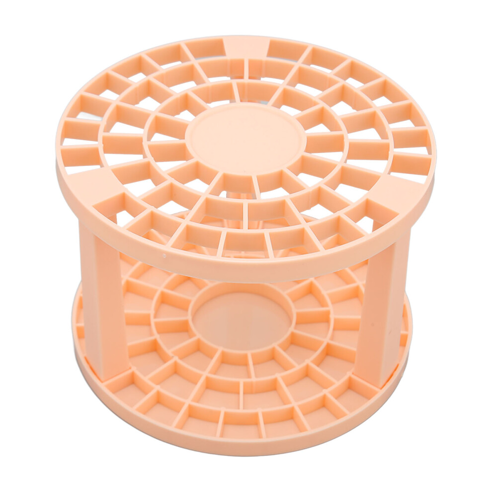 49 Holes Makeup Brush & Nail Pen Holder Stand Rack, Fuchsia, PP, Large Capacity