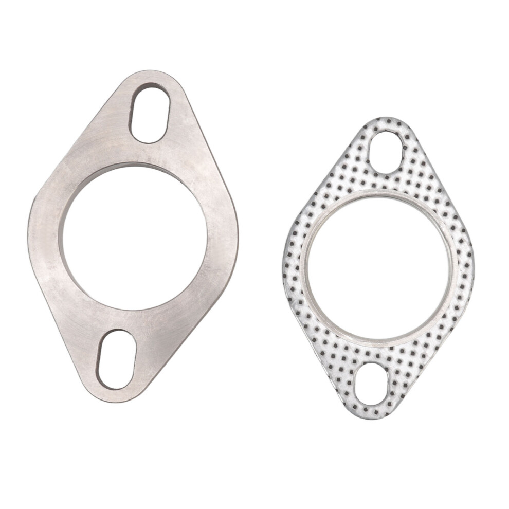 Universal Stainless Steel 2In Exhaust Flange Kit For Downpipe & Headers 8071354661348
