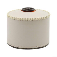 Protective Faux Leather Cover For Gas Canisters Outdoor Use Breathable Durable Protection Short Beige 230ml