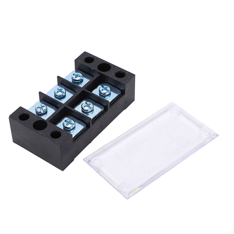 Durable 3 Bits Screw Terminal Block 45A 600V With Zinc Screws 4503 5041354662129