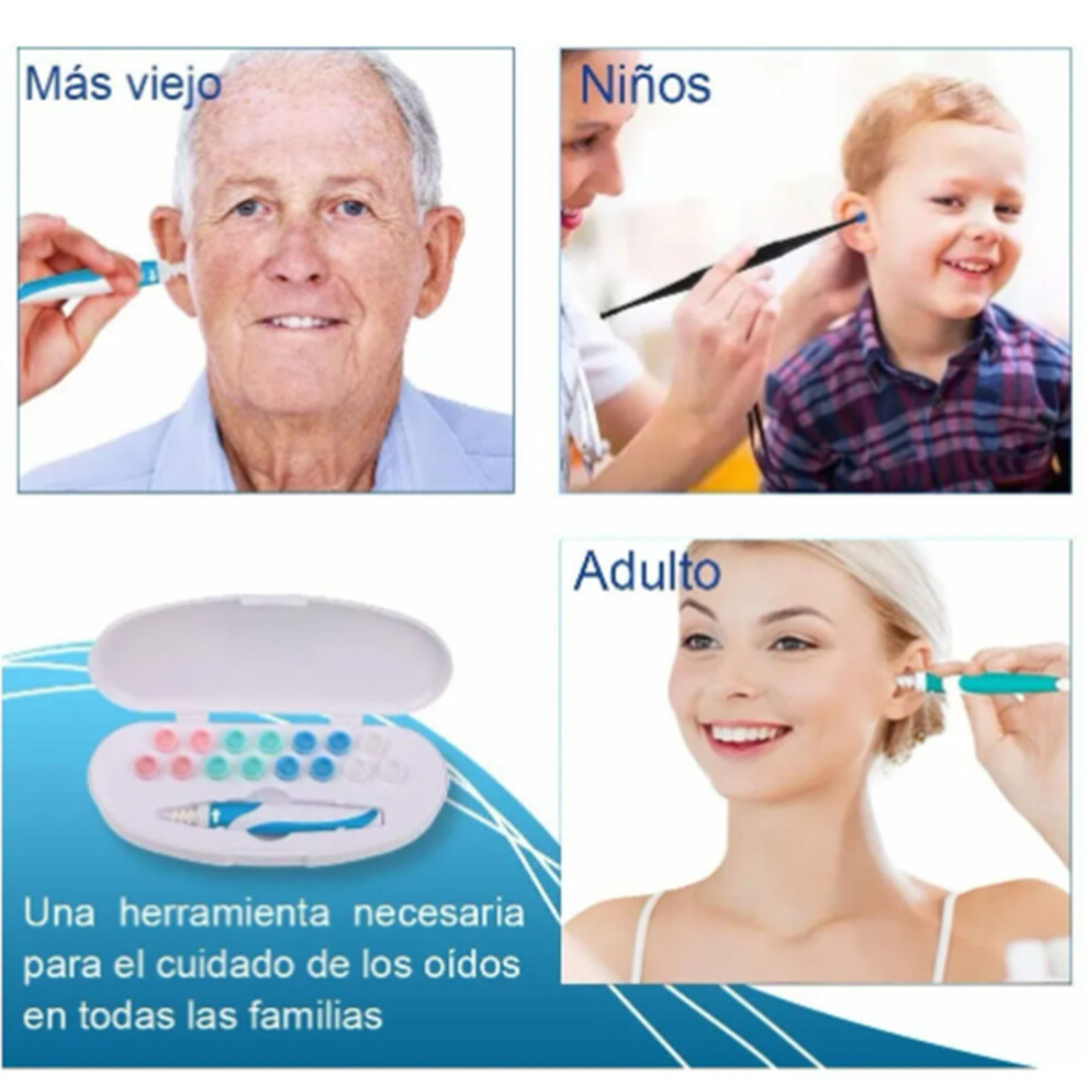 Versatile Ear Cleaner Kit with Spiral Earpick - Safe Earwax Removal