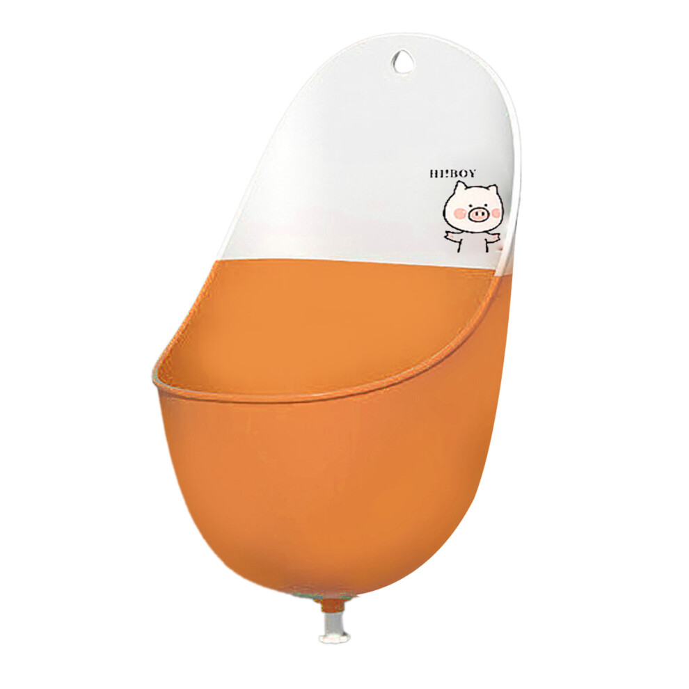 Portable Baby Urinal For Boys, 500Ml Pig, Foldable & Lightweight Orange