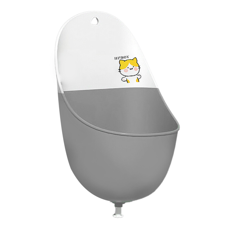 Lightweight Foldable Baby Urinal For Boys - Cat Design Gray