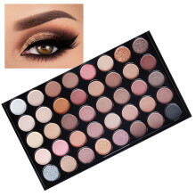 40 Colors Matte &amp; Glitter Eyeshadow Palette Watercolor Pigment E40#1