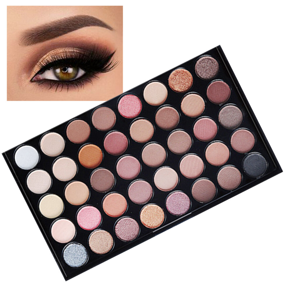 40 Colors Matte & Glitter Eyeshadow Palette Watercolor Pigment E40#1