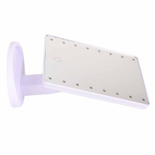 LED Vanity Mirror with 16 LEDs, Touch Control, White, Battery Powered