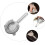 Stainless Steel Ice Strainer Bar Tool For Cocktails, Mixing Drinks, Smooth Surface, Practical Handle 4