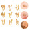 9-Delig U-Vormig Neusring Piercing Koperen Neuscuff 4