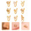 9-Delig U-Vormig Neusring Piercing Koperen Neuscuff 5