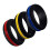Silikon Hochzeitsring Set Teile Verschiedene Farben 9