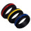 Silikon Hochzeitsring Set Teile Verschiedene Farben 8