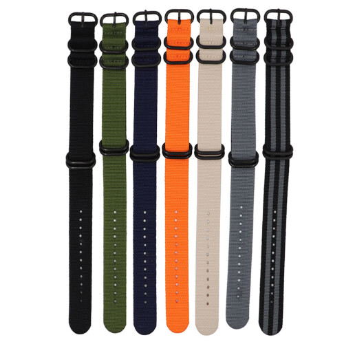 Nylonowy Do Zegarka 24 Mm Regulowany Szary 1