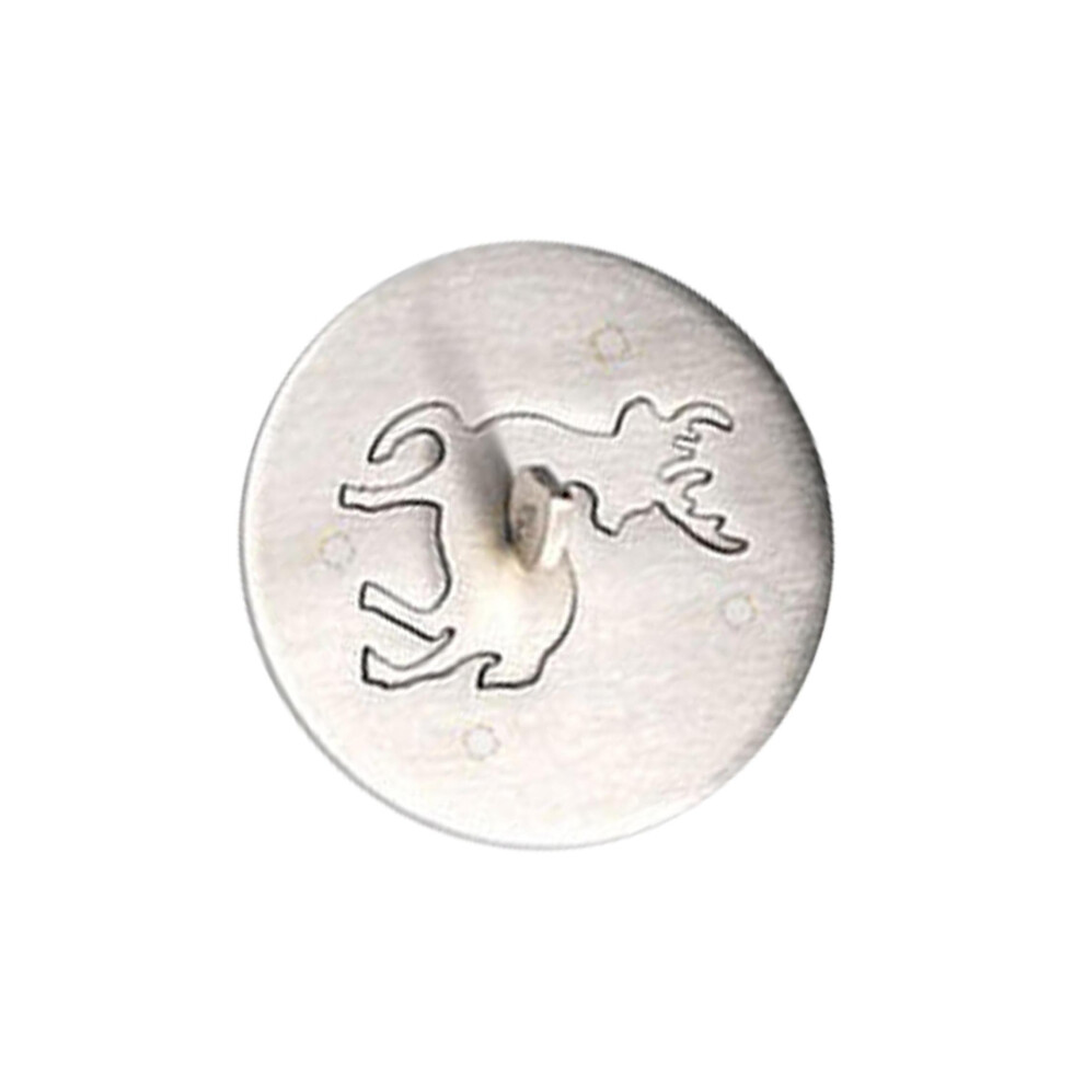 (Elk, S) Living Room Decoration Stainless Steel Candle Toppers Silver Cover-image-OPC-PMFJYSG-NEW