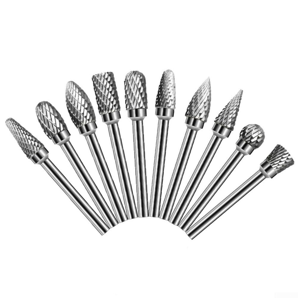 Complete Engraving Tool Set, 10-Piece Tungsten Carbide Burrs, Compatible With Rotary Tools, Diy Engraving Kit 9016109626912