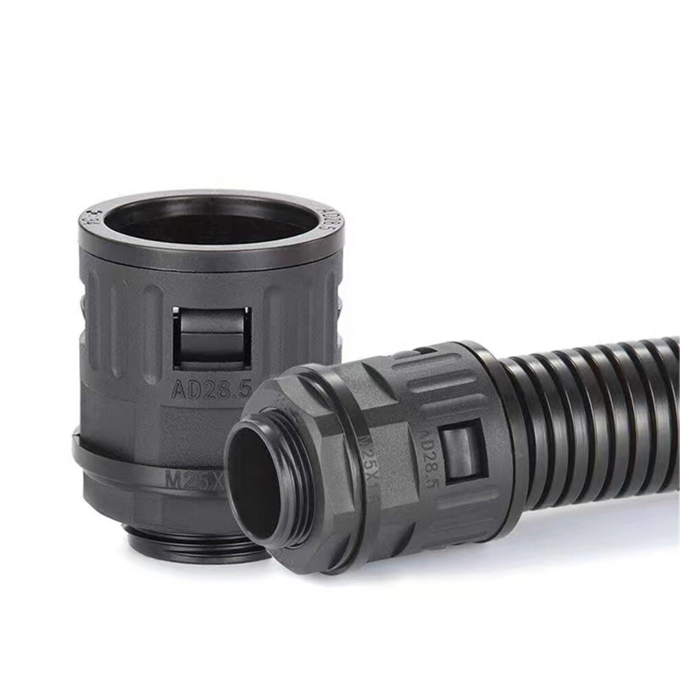 M12-M63 Plastic Corrugated Conduit Joint Pipe Nylon Tube Joint Ad10-Ad54.5 Ad34.5-M32x1.5 50Pcs 9016109627032