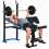 Homcom HOMCOM Adjustable Weight Bench with Leg Developer Barbell Rack for Home Gym 2