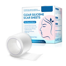 Patch en gel de silicone pour le traitement médical des cicatrices, des plaies et de la peau.