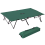 Outsunny Outsunny Double Camping Folding Cot Outdoor Portable Sleeping Bed, Green 7