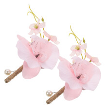 2 Faux Corsages Bruid En Bruidsmeester