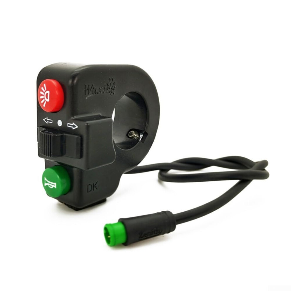 22Mm Handlebar Switch For Electric Bicycle With Turn Signal, Throttle; 5-Pin Waterproof, Scooter Replacement Light 9393856607389