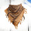 1 Pezzo Sciarpa Araba Con A V Marrone 7