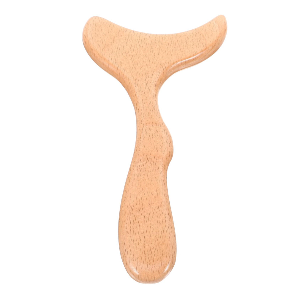 Beech Wood Scraping Stick For Face And Body Massage Ergonomic Design Smooth Edges Wooden Massager Home Use Gift
