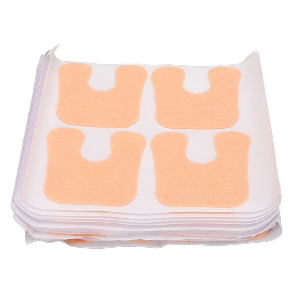 12 Sheets Felt Forefoot Cushion U-Shape, Self-Adhesive, Callus Relief