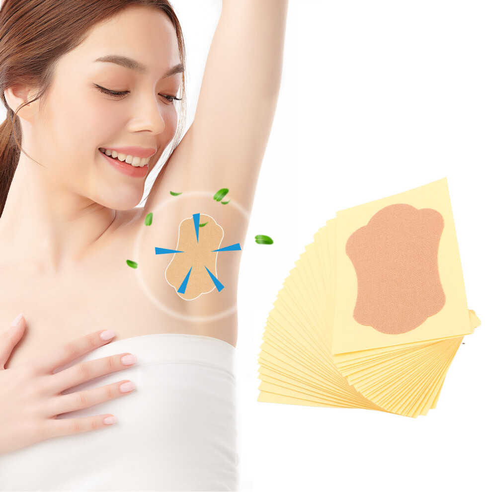 28pcs Underarm Sweat Patches Breathable Soft Hypoallergenic Concealed Stickers