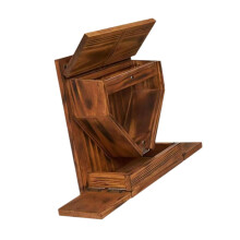Wooden Squirrel Feeder For Corn Outdoor Wall Mounted Picnic Table Design Backyard Garden Patio Decor