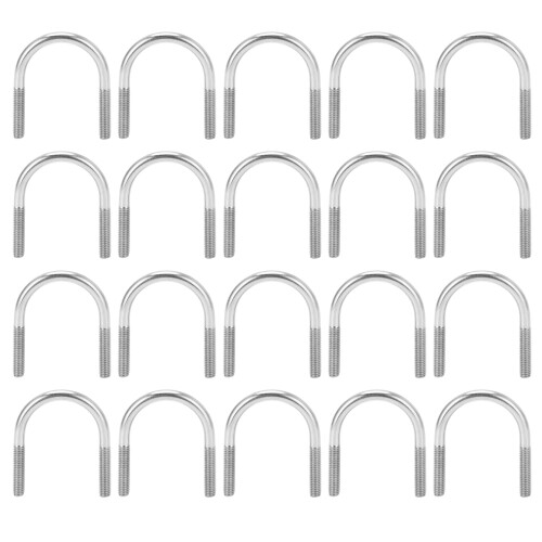 20Pcs UShaped Bolt Set 304 Edelstahl M6x33