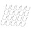 20Pcs UShaped Bolt Set 304 Edelstahl M6x33 10