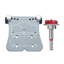 Aluminum Hinge Boring Opener Woodworkers And DIY Enthusiasts Adjustable Depth Setting Professional Silver With Diamonds
