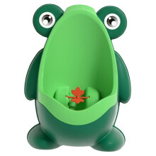 Potty Train Urinal Cartoon Portable Wall Mounted Hanging Urinal With Aiming Target For Kids Boys Green