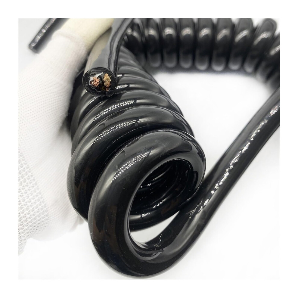 Telescopic Wire Spiral Cable 5 Core 4Mm2, Retractable Coil, Elastic Tailboard Wire, 6M Stretch, Automotive Telephone Use 9354506522735