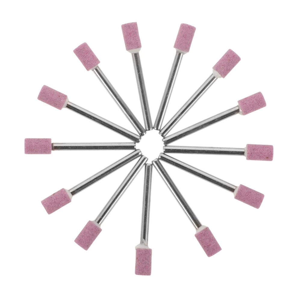 Cylindrical Grinding Stone Bits 50 Pcs Abrasive Polishing Tools For Stone Rotary Drill Accessories Pink 9393856608546