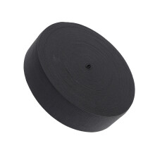 1 Rol 40 Meter Vlakke Elastische Band Voor Kleding Naaien (Zwart)