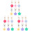 18 Bloem Ontwerp Hangers Sleutelhanger Decoratie 2