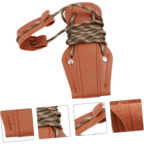 Leather Bow Stringer Rope For Archery Recurve And Longbows Stringer Tool Drawstring Cord Threader 1