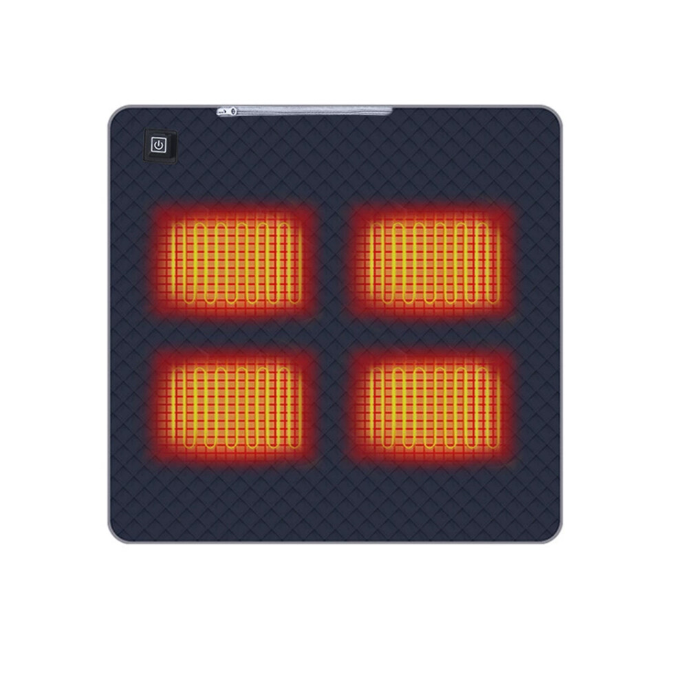 (navy blue, 45x90) Heated Car Seat Cover With USB Plug-in Pad Four-zone Heating Pad Usb-image-OPC-PMFKF9Q-NEW