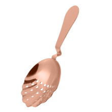 304 Stainless Steel Cocktail Strainer Rose Gold Finish Professional Barware Tool For Bartenders And Mixologists