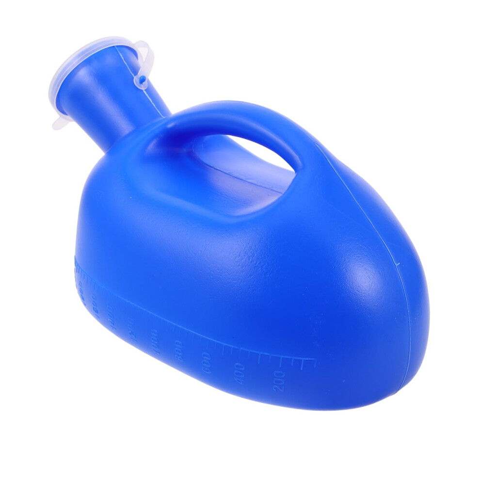 Portable Male Urinal Bottle 2000ml Capacity Thickened Plastic Lid Spill-Proof Urine Container Travel Daily Use Elderly