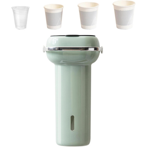 Paper Cup Dispenser Wall-Mounted Pull-Type Water Cup Holder With Unique Storage Space For Home Kitchen Office 2