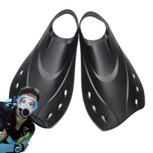 Diving Fins Ergonomic Pool Training Fins For Adults | Compact Swim Fins For Pool Use | Ergonomic Flippers